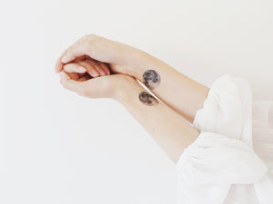 Sophie Clowders moon print temporary tattoo for Modern Craft