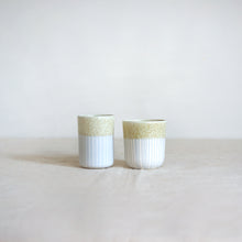 Load image into Gallery viewer, Duck Ceramics pistachio glazed porcelain tumbler vessel pot handmade in Brighton for Modern Craft