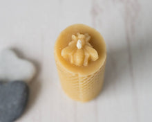 Load image into Gallery viewer, 100% pure English beeswax honeycomb candle, handmade in Devon for Modern Craft