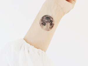 Sophie Clowders moon print temporary tattoo for Modern Craft