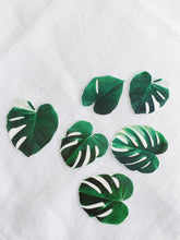 Load image into Gallery viewer, Sophie Clowders botanical monstera palm leaf temporary tattoo for Modern Craft