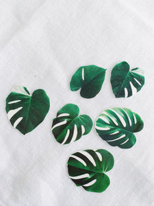 Sophie Clowders botanical monstera palm leaf temporary tattoo for Modern Craft