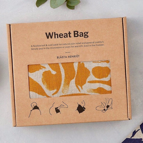 Blasta Henriet linen wheat bag organic British wheat handmade in London period pain muscle tension pregnancy support Modern Craft