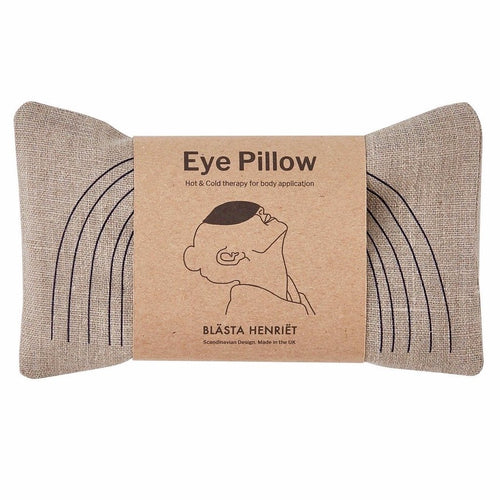 Blasta Henriet eye pillow linen hand made organic British wheat migraine headache support Modern Craft