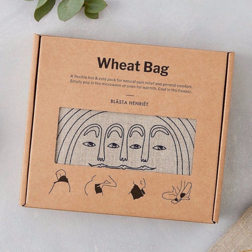 Blasta Henriet linen wheat bag organic British wheat handmade in London period pain muscle tension pregnancy support Modern Craft