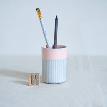 Load image into Gallery viewer, Duck Ceramics pink glazed vessel tumbler pot porcelain handmade in Brighton for Modern Craft