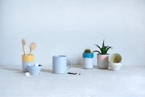 Duck Ceramics pistachio speckle glazed porcelain dipping bowl pot handmade in Brighton for Modern Craft