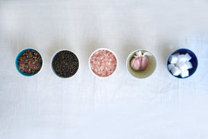 Duck Ceramics pistachio speckle glazed porcelain dipping bowl pot handmade in Brighton for Modern Craft