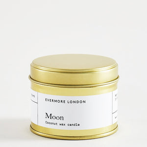 Evermore London moon rose geranium sage scented candle vegan soy coconut wax for Modern Craft