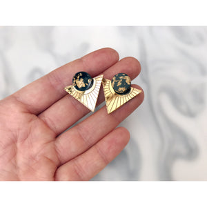 Geometric Deco Stud Earrings | Rosa Pietsch