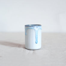 Load image into Gallery viewer, Duck Ceramics azure blue glazed porcelain tumbler vessel pot handmade in Brighton for Modern Craft