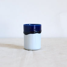 Load image into Gallery viewer, Duck Ceramics ultramarine cobalt blue glazed porcelain tumbler vessel pot handmade in Brighton for Modern Craft