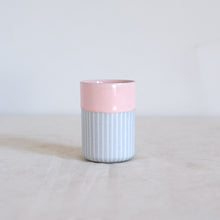 Load image into Gallery viewer, Duck Ceramics pink glazed vessel tumbler pot porcelain handmade in Brighton for Modern Craft