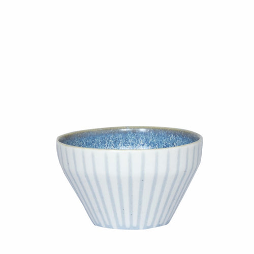 Duck Ceramics handmade porcelain azure blue dipping bowl pot made in Brighton for Modern Craft
