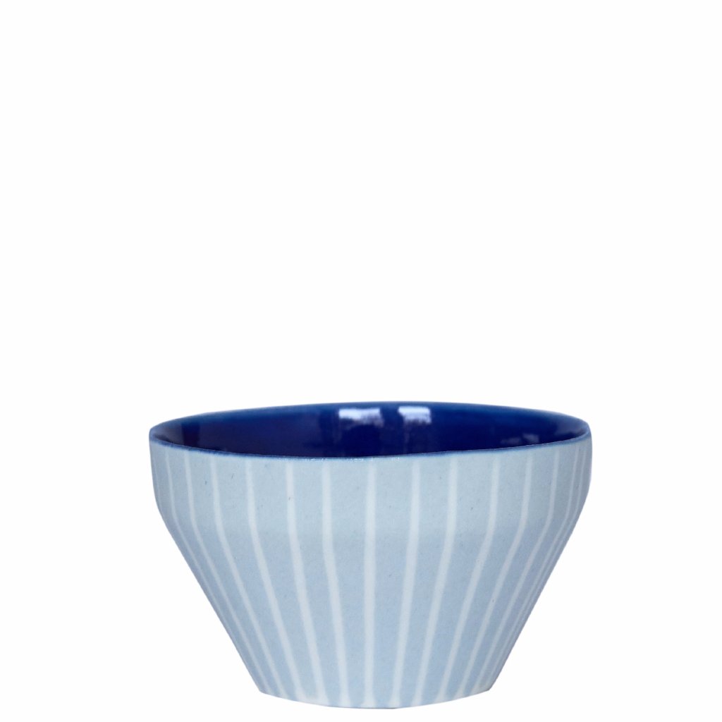 Duck Ceramics porcelain ultramarine cobalt dipping bowl pot handmade in Brighton for Modern Craft