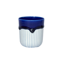 Load image into Gallery viewer, Duck Ceramics ultramarine cobalt blue glazed porcelain tumbler vessel pot handmade in Brighton for Modern Craft
