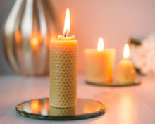 Load image into Gallery viewer, Pure Beeswax Honeycomb Candle | Beespoke of Devon