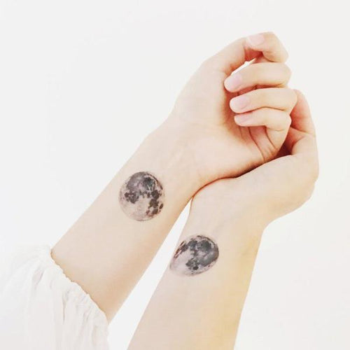 Sophie Clowders moon print temporary tattoo for Modern Craft