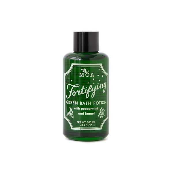 Concentrated, revitalising, magical bath potion from Magic Organic Apothecary. Organic and natural, containing essential oils of peppermint, fennel, sweet birch and yarrow. Made in England for Modern Craft.