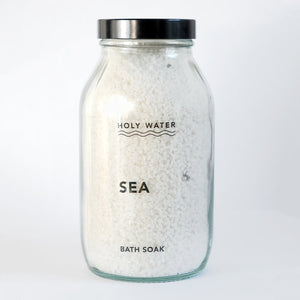 Holy Water Apothecary organic sea bath salts with essential oils and foraged kelp hand made in Devon for Modern Craft